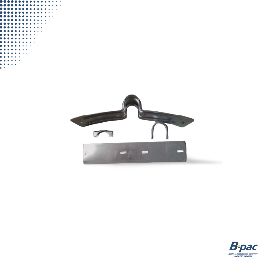 Spatschermhouder  L450/B115 mm, Tegenplaat + Beugel M10