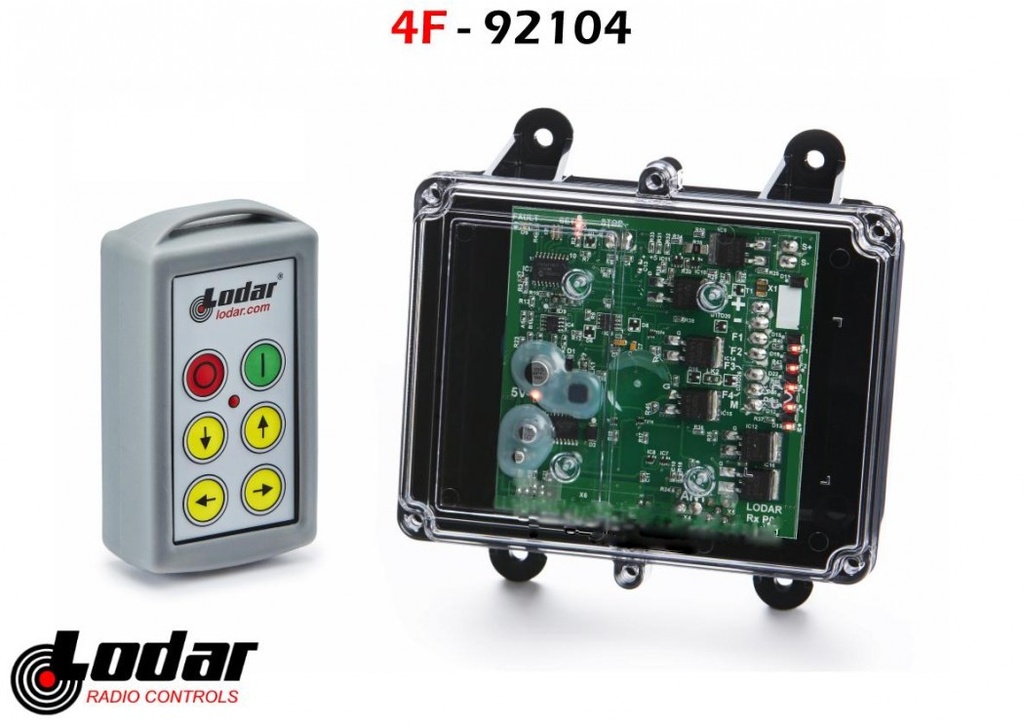 LODAR  Radiobediening 4 functies +Master  12/24V