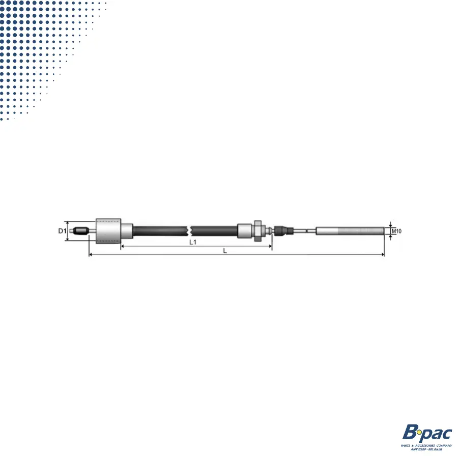 ALKO Brake Cable-  1600/1860 - REM 3081