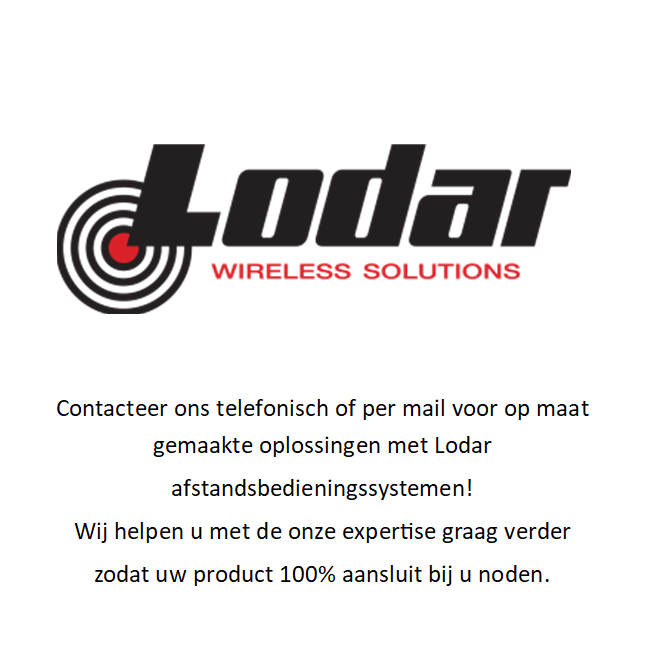 Lodar afstandbediending op maat