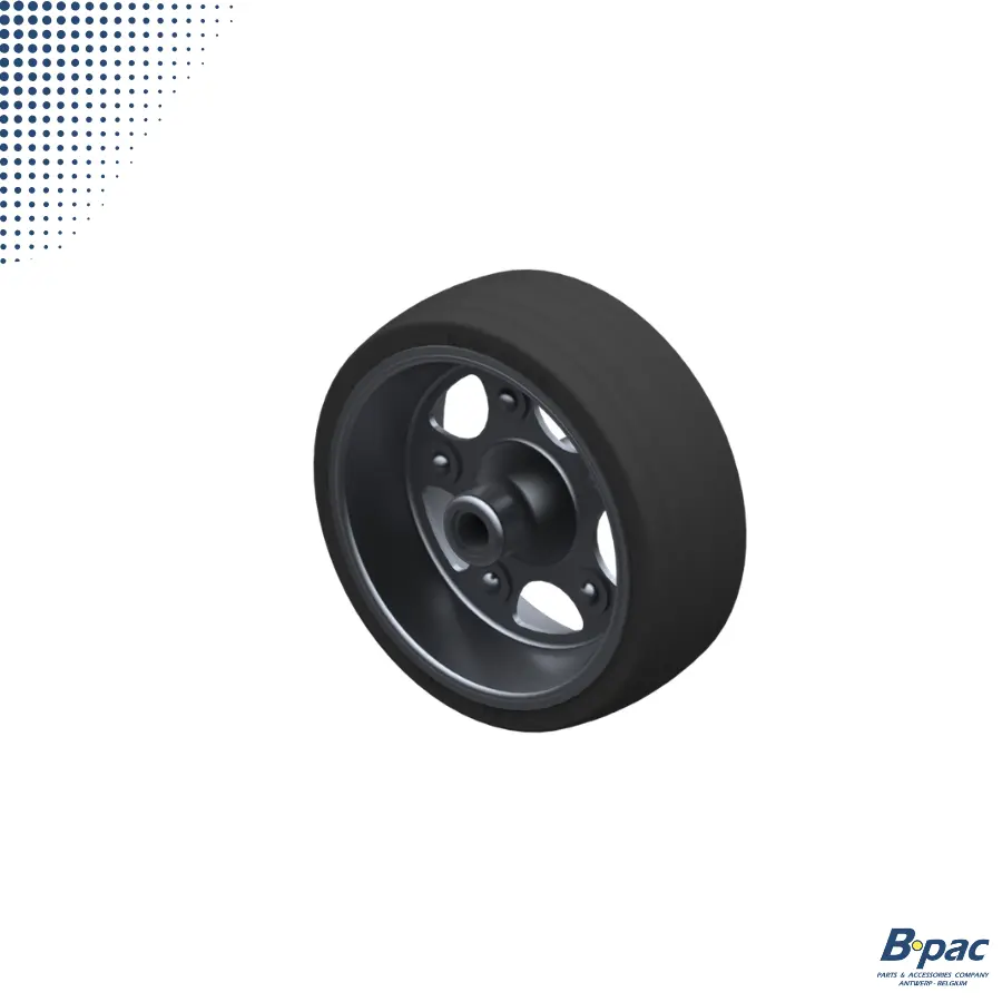 ALKO Wiel Kompleet Volrubber 230x80mm stalen velg