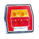 Feu arrière FRISTOM FT-122 LED Multipoint 4 fonctions avec câble de 1 mètre