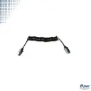 Spiraalkabel 2.5mtr.x0.75mm 7 polig - stekker/stekker aluminium