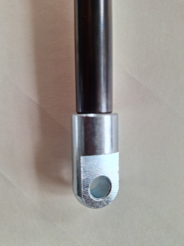 Gasveer 750mm - slag 300mm - 1750N incl. ogen Ø 8mm