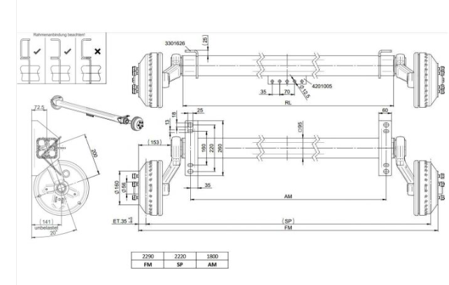 WAP - WAG 180 B/1 - W235RS - 1800/2290 -5*112