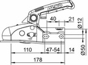 ALKO Kogelkoppeling AK270 - 2700kg - rond d50