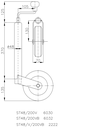Neuswiel ST 48-H-200 VB / 200x50  Volgummi
