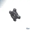 TWISTLOCK Spanmoer d.38/E=25 | vlak