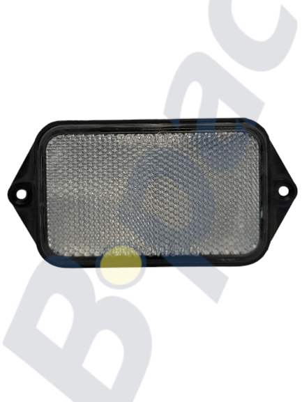 Reflector  95x60mm  Wit,  2 montagegaten