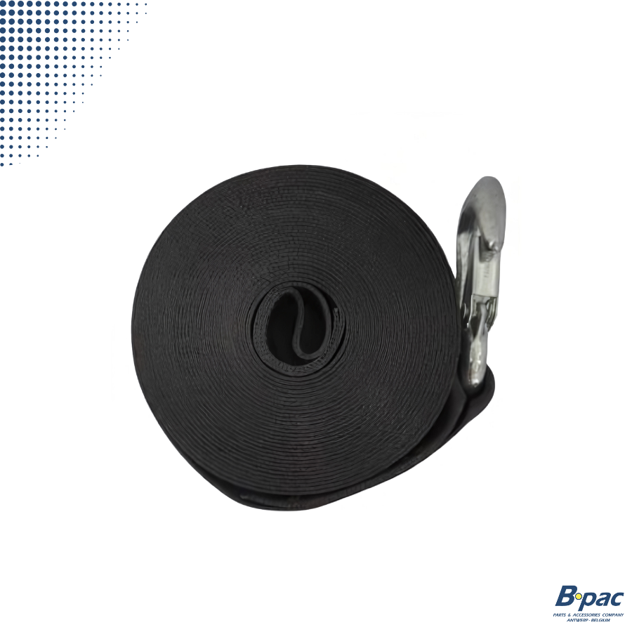 WINCH  NYLON BAND + HAAK   7 MTR