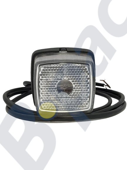 Toplicht Vierkant Wit 62x62mm + kabel 0,5mtr