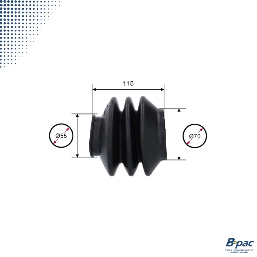 ALKO Dust cover AE 2.8 VB/351 VB - 217.266.05 - DIA 70/55