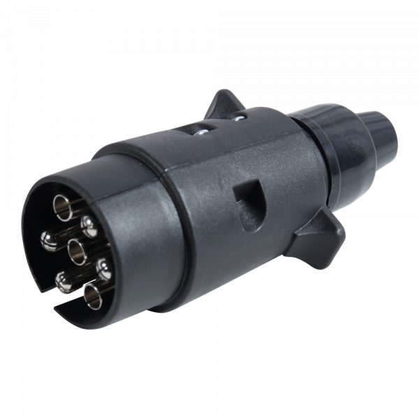 Stekker 7-POL  PVC Schroef uitv.