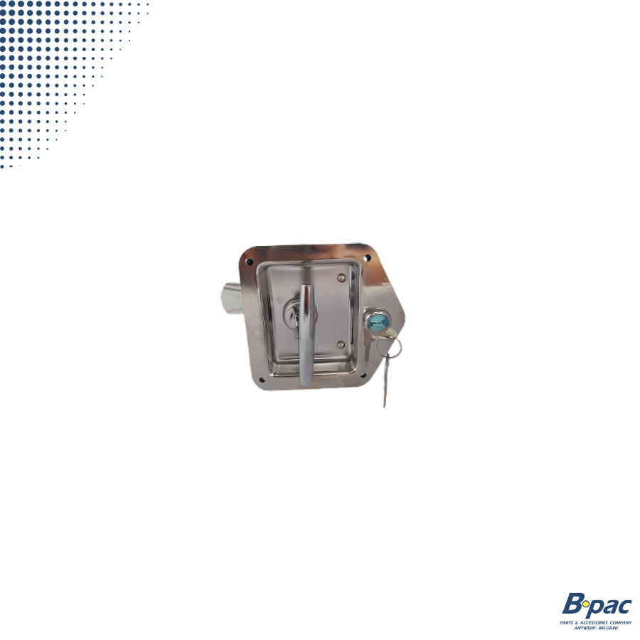 Inox inbouwsluiting zwenkhandgreep