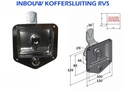 Inox inbouwsluiting zwenkhandgreep
