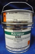 KOMMERLING -Korapur 690 Antislip p/kilo / TH 340   RAL7037 - ALU TOP
