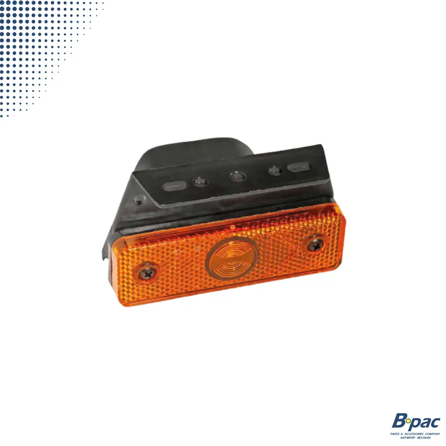 ZIJMARKERING  FLATPOINT HOEK   LED/ORANJE 12V - OPBOUW