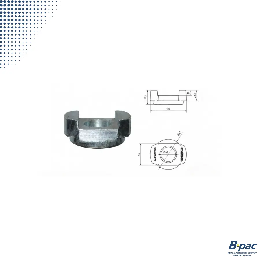 Écrou de réglage TWISTLOCK / Guidage intérieur Diamètre 38mm - OV566/567