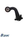 FRISTOM Breedtelicht Rood/Wit LED Haakse voet + kabel 0.5mtr