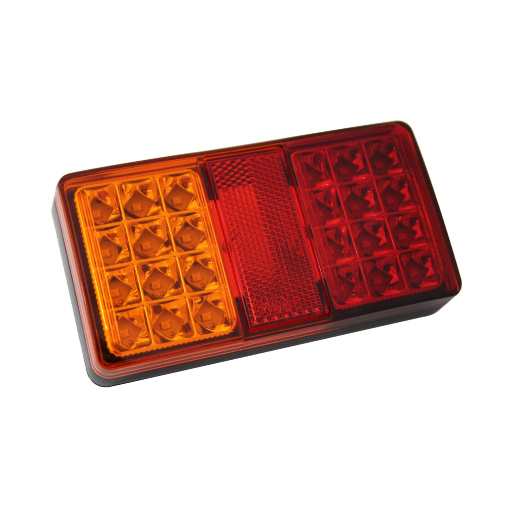 LED ACHTERLICHT 150 x 80  ORANJE/ROOD  12/24V