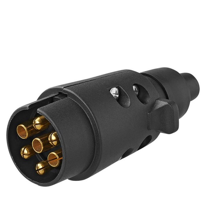 STEKKER 7-POL  PVC genummerd - schroefjes