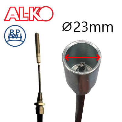 BPW/ALKO Remkabel 890/1100    -      KLOK  d.23/26 - M8  NW - 299710
