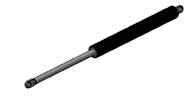 WAP - WZS 130 - Gasveer vr. onderrijbumper 1150N - L=385MM