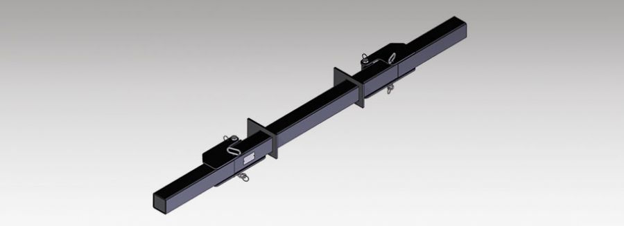 BUMPER  WUF 105 MSK - UITV. C/D/E - L=985 - SCHW.ARM 503 MM