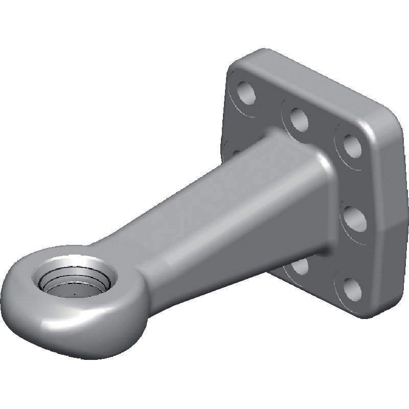 Flenstrekoog  dia.40mm  DIN 11026 6-Gats landbouw 18Ton