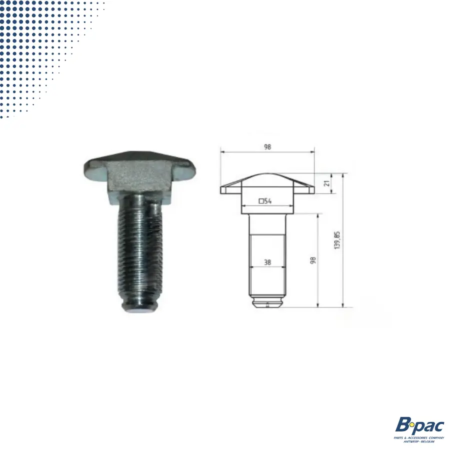 TWISTLOCK HK bolt @38 TW-237.700 #21mm