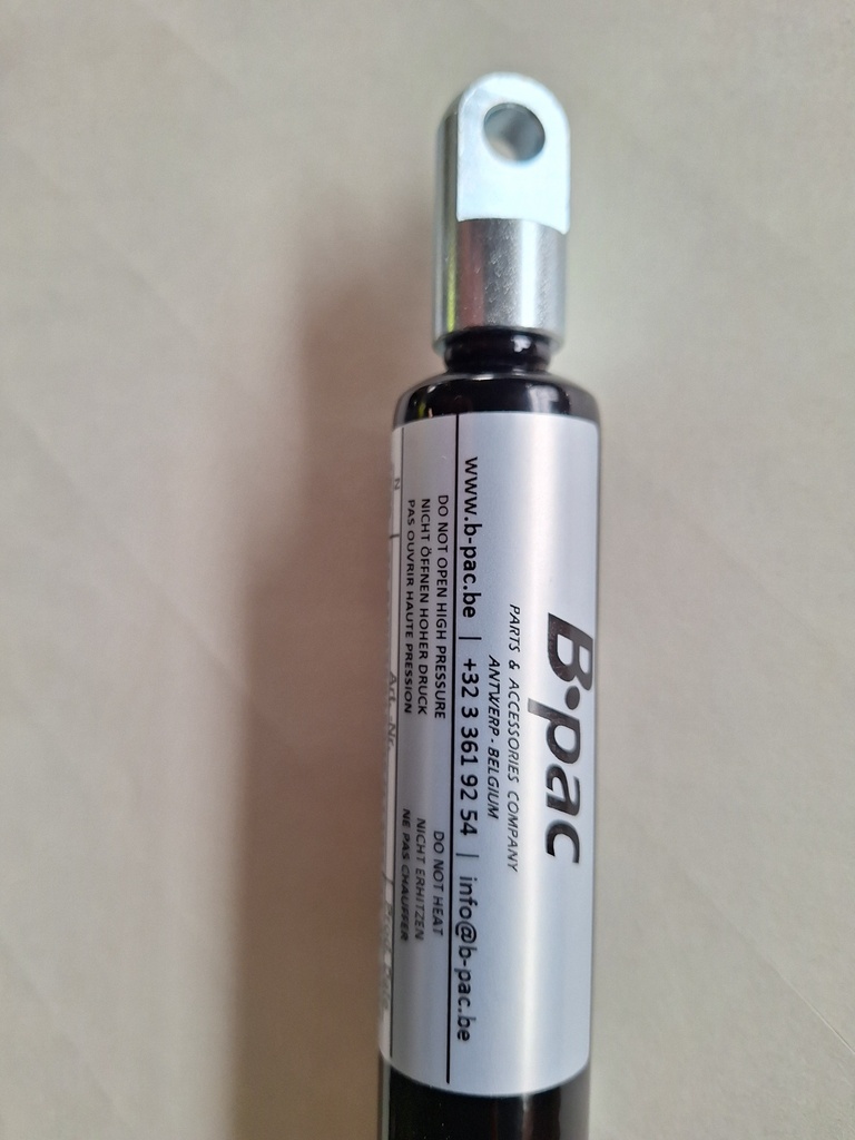 Gasveer 750mm - slag 300mm - 1750N incl. ogen Ø 8mm