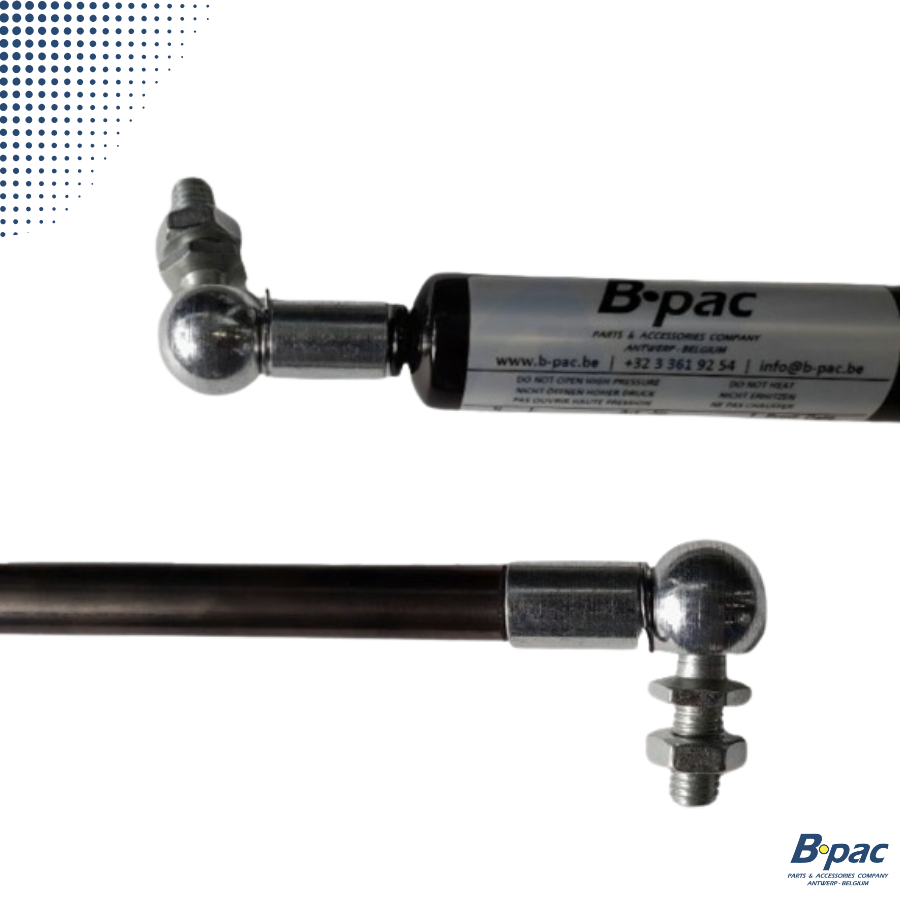 Gasveer 640mm - slag 250mm - 2100N incl. 2x kogelgewricht M10 - IFOR WILLIAMS