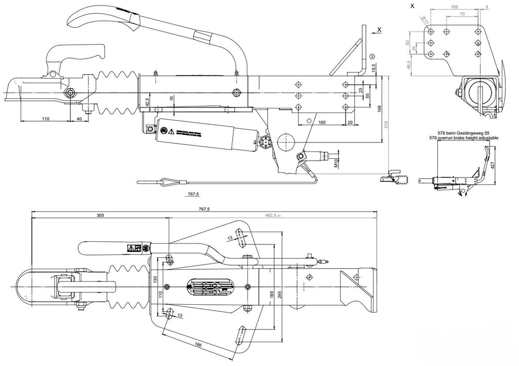 BPW Oplooprem ZAF 3.0 -3 Uitv. 3000Kg