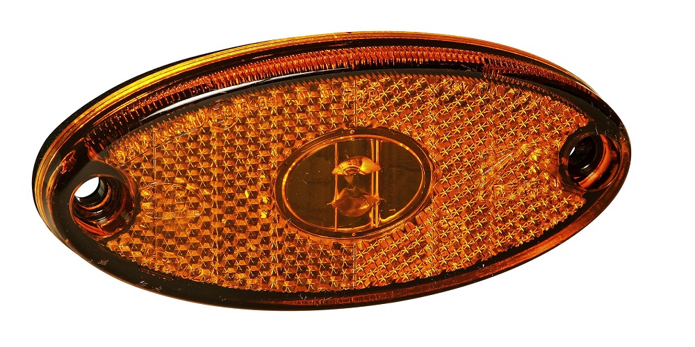 ASPOCK Flatpoint II Zijlicht Oranje + 0.5mtr kabel