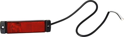 LUCIDITY Markeringslamp Rood LED 0.5mtr kabel  130x32mm
