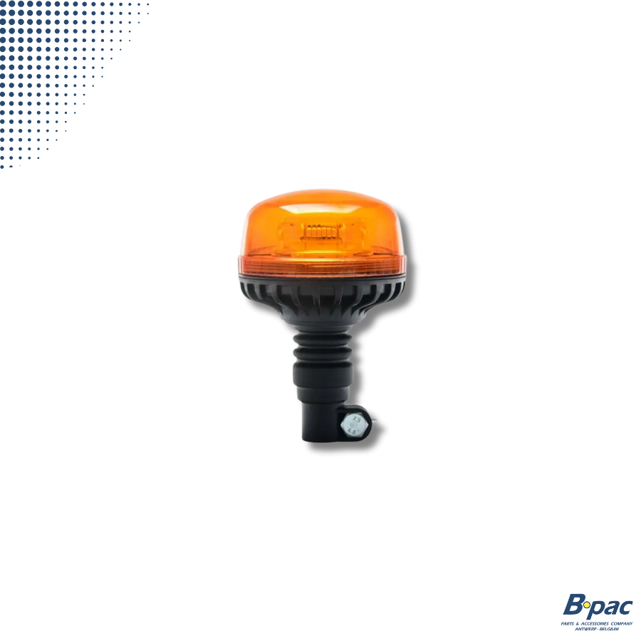 Flitslamp LED 12-24V oranje staafbevestiging flexibel