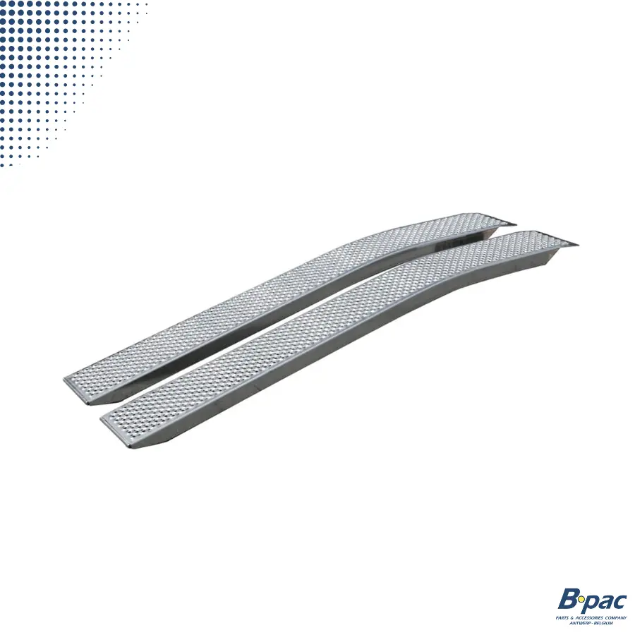 Rampes courbes en aluminium 2000 x 260 x 60 mm, capacité de charge 1000 kg/ensemble