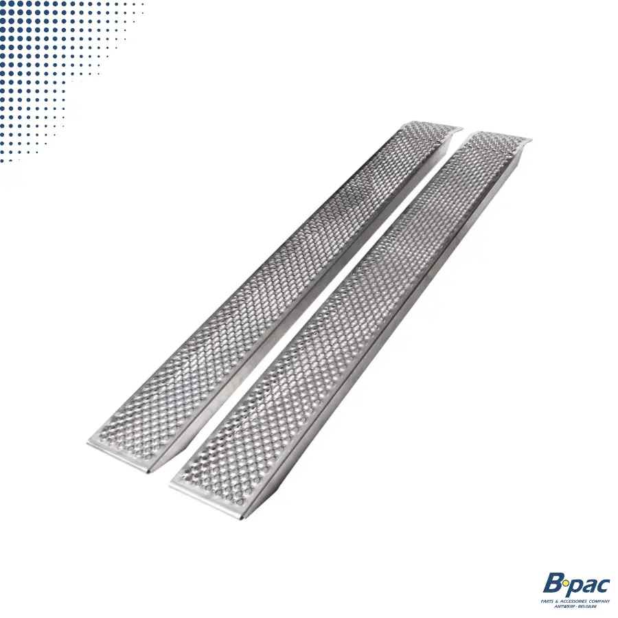 Rampes droites en aluminium 2000 x 260 x 60 mm, capacité de charge 1000 kg/ensemble