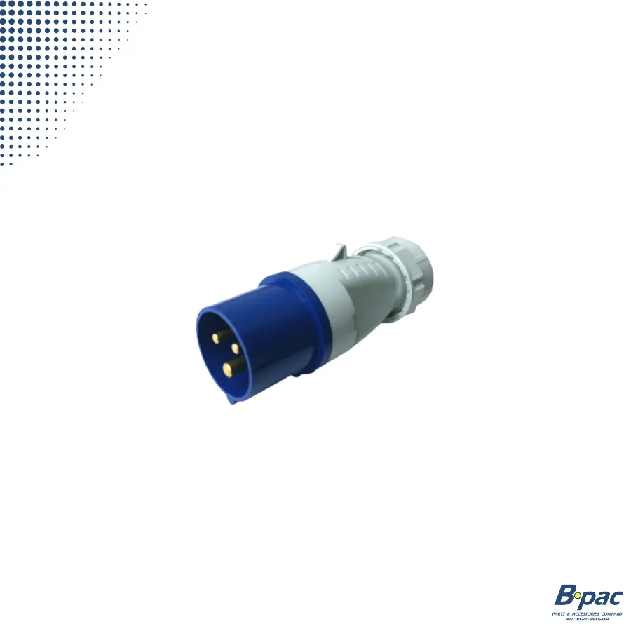 CEE Stekker 3-polig 16Amp Blauw