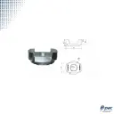 TWISTLOCK Stelmoer / binnengeleiding Dia.38mm | OV566/567