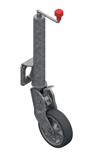 [0610003910] Neuswiel  ALKO diam. 60mm halfautomatisch - max. 500kg - wiel 200x50 volrubber
