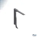 Afzetpoot 16 ton A2SB4118 930/980/1030/1080/1130/1180/1230 mm stut 560/400mm RAL7042 verkeersgrijs