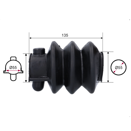 [0625000151] KNOTT Dust Cover KF/KR 7.5-20 with Bolt Protection