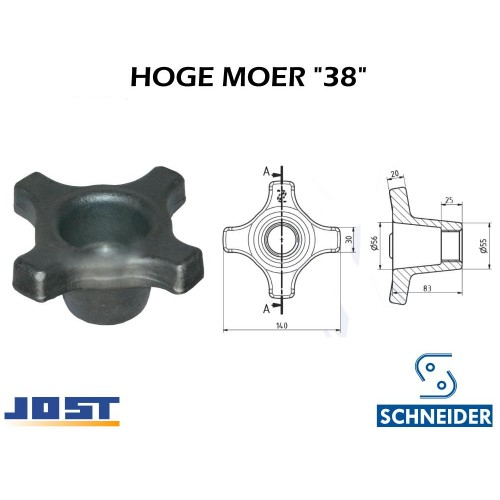 [0520000097] Twistlock Spanmoer d.38 MM   CV 16