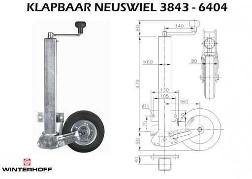 [0610000187] Neuswiel  AK  200x60  Vierkant 60mm 2-GT