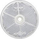 REFLECTOR  ROND  SCHROEF  WIT   @60