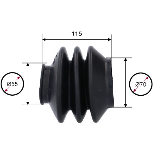 [0625000168] STOFHOES   ALKO - AE 2.8 VB/351 VB - 217.266.05 - DIA 70/55